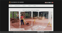 Desktop Screenshot of colombianadelimpiezas.com