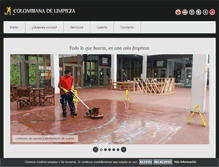 Tablet Screenshot of colombianadelimpiezas.com